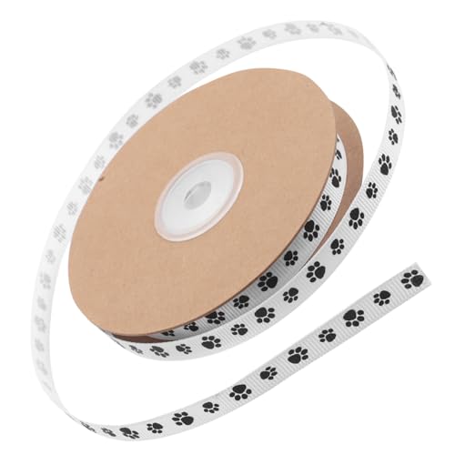 VINTORKY Polyester Ripsband mit Süßem Pfotenabdruck Breit Waschbeständig Weiches Bastelband für DIY Geschenkverpackung Partydekoration und Bekleidungszubehör VINTORKY Polyester Ripsband mit Süßem Pfotenabdruck Breit Waschbeständig Weiches Bastelband für DIY Geschenkverpackung Partydekoration und Bekleidungszubehör von VINTORKY