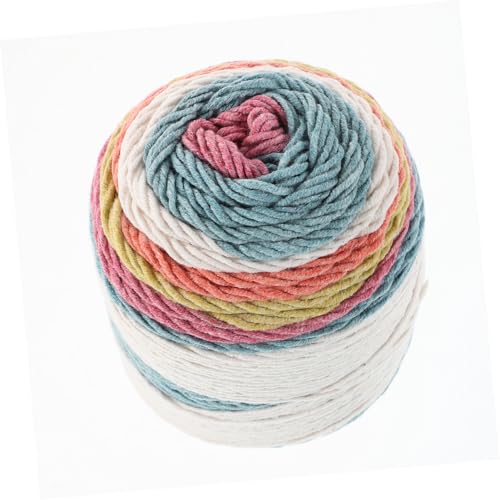 VINTORKY Regenbogen Baumwollgarn Weiches Langlebiges Verlaufsgarn für Stricken Häkeln DIY Schals Decken Kissen Hautfreundliches Anfängerfreundliches Handstrickgarn für Kreative von VINTORKY