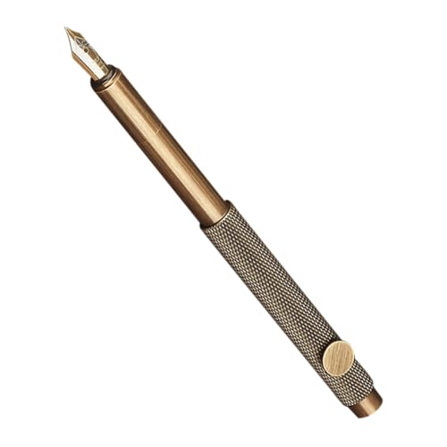 VINTORKY Retro Messing Füllfederhalter Feine Spitze Eleganter Nachfüllbarer Tintenstift Für Künstler Schüler Und Büro Glattes Schreiben Robust Und Stilvoll Für Executive Und Schulgebrauch VINTORKY Retro Messing Füllfederhalter Feine Spitze Eleganter Nachfüllbarer Tintenstift Für Künstler Schüler Und Büro Glattes Schreiben Robust Und Stilvoll Für Executive Und Schulgebrauch von VINTORKY