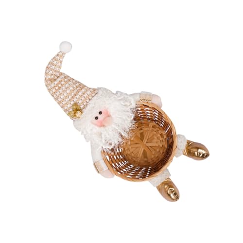VINTORKY Weihnachtsdekorationen Santa Candy Korb Rattan Weave Lagerung Korb Home Decor Ornamente Party Ornamente VINTORKY Weihnachtsdekorationen Santa Candy Korb Rattan Weave Lagerung Korb Home Decor Ornamente Party Ornamente von VINTORKY