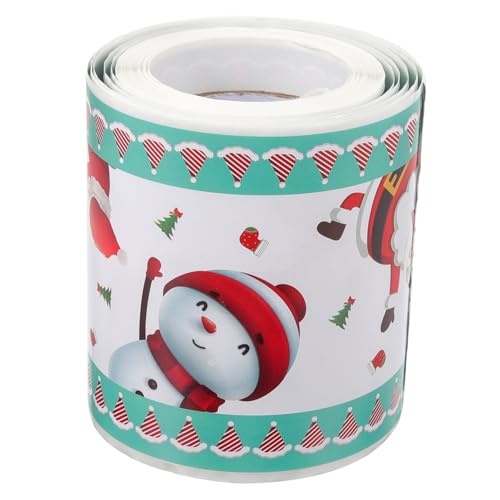 VINTORKY Weihnachtliche Selbstklebende Tafelrandaufkleber mit Weihnachtsmotiv Dekoratives Border Paper für Klassenraum Dekoration Bulletin Board Supply Vielseitig für Fenster Türen VINTORKY Weihnachtliche Selbstklebende Tafelrandaufkleber mit Weihnachtsmotiv Dekoratives Border Paper für Klassenraum Dekoration Bulletin Board Supply Vielseitig für Fenster Türen von VINTORKY