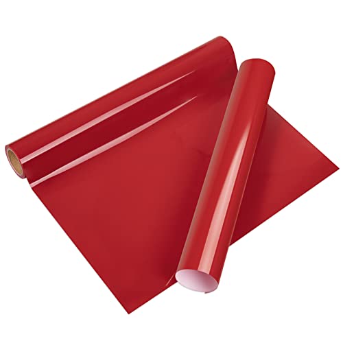 VINYL FROG Plotterfolie Textil Rot Flexfolie Plotter Textil 30,5cm x 155cm Heat Transfer Vinyl HTV für DIY T-Shirt, Stoffe VINYL FROG Plotterfolie Textil Rot Flexfolie Plotter Textil 30,5cm x 155cm Heat Transfer Vinyl HTV für DIY T-Shirt, Stoffe von VINYL FROG