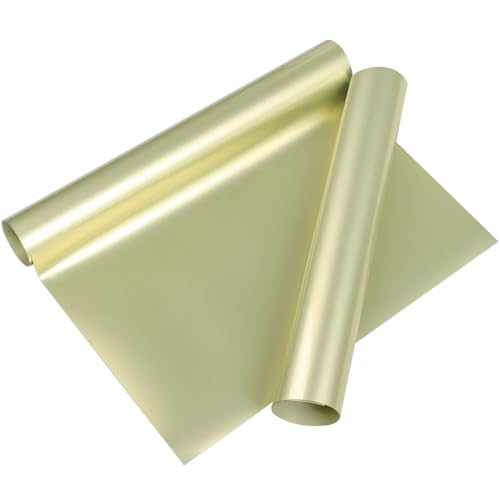 Vinyl Frog Wärmetransfer-Vinyl-Rolle, matt, goldfarben, metallisch, 30,5 cm x 1,5 m, Satin, zum Aufbügeln, Vinyl für T-Shirts und Basteldesigns Vinyl Frog Wärmetransfer-Vinyl-Rolle, matt, goldfarben, metallisch, 30,5 cm x 1,5 m, Satin, zum Aufbügeln, Vinyl für T-Shirts und Basteldesigns von VINYL FROG