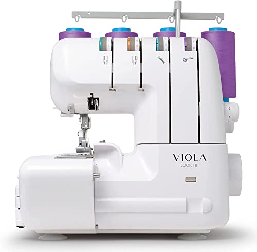 Viola Look T8 Overlock Nähmaschine, Differentialtransport, Led, Perfekte 2/3 oder 4-Faden-Nähte zum Nähen, Overlockmaschine Einstellbarer Stichlänge Viola Look T8 Overlock Nähmaschine, Differentialtransport, Led, Perfekte 2/3 oder 4-Faden-Nähte zum Nähen, Overlockmaschine Einstellbarer Stichlänge von VIOLA
