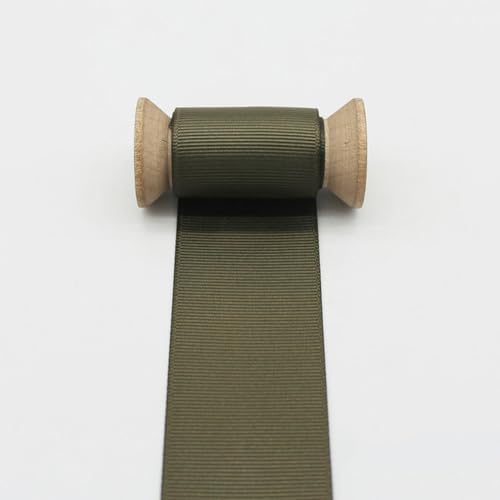 5 Meter/Los Ripsband Satinband Grün/Oliv/Moos/Mint/Salbei 2023 Modefarbe Basteln DIY 6mm 9mm 16mm 25mm 38mm-GR Deep Sage-38mm von VIOLK
