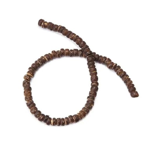 VIOLK Kokosnussschalen-Holzperlen, Schmuckzubehör, runde, lose Kokosnussschalen-Holzperlen zur Herstellung von DIY-Armbändern und Schmuck - Dunkelbraun - 5 mm VIOLK Kokosnussschalen-Holzperlen, Schmuckzubehör, runde, lose Kokosnussschalen-Holzperlen zur Herstellung von DIY-Armbändern und Schmuck - Dunkelbraun - 5 mm von VIOLK