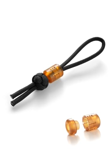 VIPERADE VAB5 PEI Paracord Perlen, Messer Lanyard Perlen mit 6 Schlitzen für selbstgemachte Leuchtröhren, EDC Paracord Bead für Taschenlampe, Messer, Taschenwerkzeug von VIPERADE