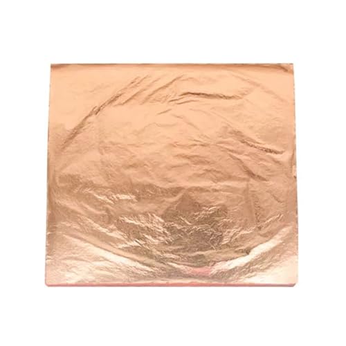 VIPERMARK 100 Stück Goldimitatfolie, verwendet für Kunst- und DIY-Projekte, Skulpturen, Vergoldung, Nägel, Bilderrahmen, Gemälde, Möbel und Wandfolie, Kupfer von VIPERMARK
