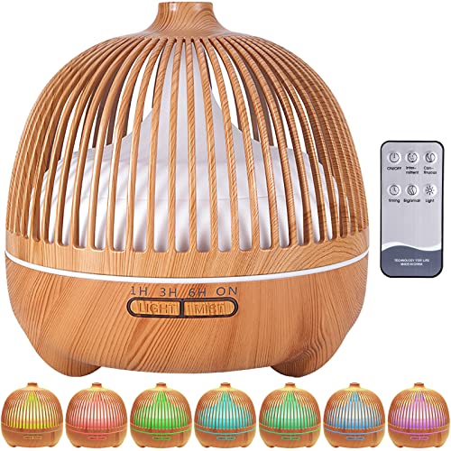 VIPNAJI 550ml Aroma Diffuser für Duftöle, Premium Ultraschall Luftbefeuchter Aromatherapie Öle Diffusor mit 7-farbigem LED-Licht, BPA-Free, 30dB Ultra Leise,mit Timer,Auto-Off,Schlafzimmer, Büro,Spa VIPNAJI 550ml Aroma Diffuser für Duftöle, Premium Ultraschall Luftbefeuchter Aromatherapie Öle Diffusor mit 7-farbigem LED-Licht, BPA-Free, 30dB Ultra Leise,mit Timer,Auto-Off,Schlafzimmer, Büro,Spa von VIPNAJI