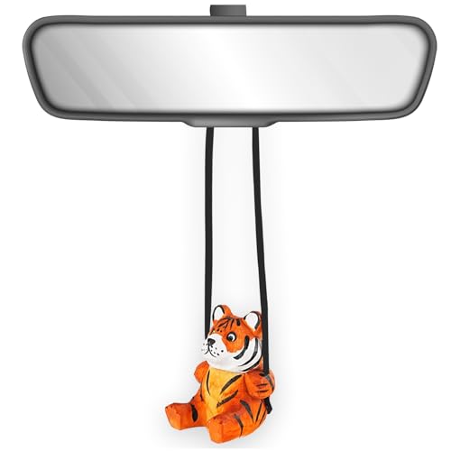 VIPbuy 100 % handgefertigtes hölzernes schwingendes Tiger-Auto-Hängeornament – niedliche, handgeschnitzte bemalte Holzfigur, Autospiegel, hängende Accessoires, Dekoration, Geschenke VIPbuy 100 % handgefertigtes hölzernes schwingendes Tiger-Auto-Hängeornament – niedliche, handgeschnitzte bemalte Holzfigur, Autospiegel, hängende Accessoires, Dekoration, Geschenke von VIPbuy