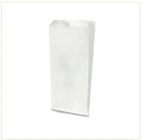 VIRSUS 200 Papiertüten aus Kraftpapier Papierbeutel für Lebensmittel im Format 14x30 weiß Papierumschläge ideal zum Verpacken von Brot, Süßigkeiten und Lebensmitteln von VIRSUS