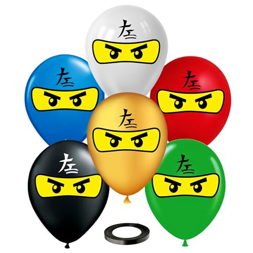 Ninja Superhero 12" Birthday Balloons 30 Pcs | All Ninja Balloons Colors | Premium Latex Ninja Sets Party Supplies Decorations by Vision E.D. Ninja Superhero 12" Birthday Balloons 30 Pcs | All Ninja Balloons Colors | Premium Latex Ninja Sets Party Supplies Decorations by Vision E.D. von VISION E.D.
