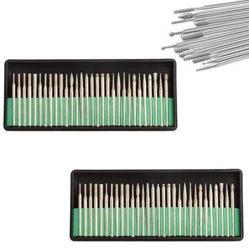 VISSQH 60 Stück Diamantbohrer Bohrer Set,1/8 Zoll Schleifspitze,Schleifaufsätze,3mm Diamant Schleifstift für Stein,Glas,Keramik,Schnitzen,Schleifen,Polieren,Bohren VISSQH 60 Stück Diamantbohrer Bohrer Set,1/8 Zoll Schleifspitze,Schleifaufsätze,3mm Diamant Schleifstift für Stein,Glas,Keramik,Schnitzen,Schleifen,Polieren,Bohren von VISSQH