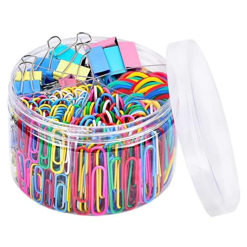 250 kleine Faltklammern, farbige Binder, Mini-Schreibwaren-Clips, Metall-Büroklammern, Farbe 250 kleine Faltklammern, farbige Binder, Mini-Schreibwaren-Clips, Metall-Büroklammern, Farbe von VISTTUSWILL