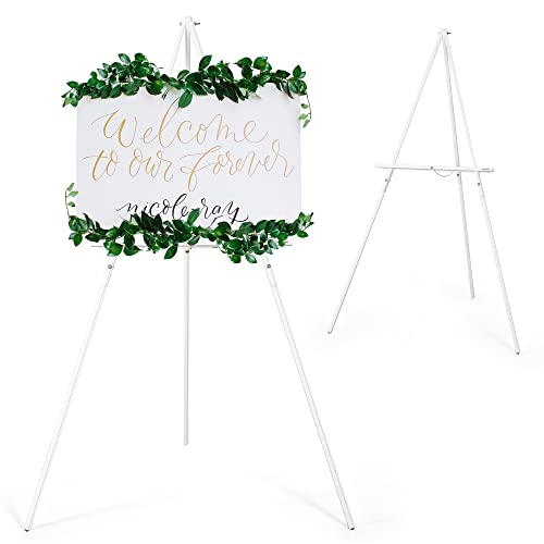 VISWIN 160cm Dreibein Staffelei Holz Groß, Faltbare Staffelei Groß für Hochzeit, Schilder, Poster, A-Rahmen Leinwand Ständer mit Tablett für Malen, Leinwand – Weiß VISWIN 160cm Dreibein Staffelei Holz Groß, Faltbare Staffelei Groß für Hochzeit, Schilder, Poster, A-Rahmen Leinwand Ständer mit Tablett für Malen, Leinwand – Weiß von VISWIN