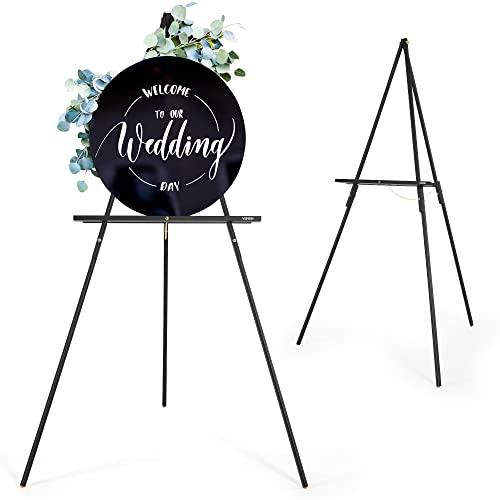VISWIN 160cm Dreibein Staffelei Holz Groß, Faltbare Staffelei Groß für Hochzeit, Schilder, Poster, A-Rahmen Leinwand Ständer mit Tablett für Malen, Leinwand – Schwarz VISWIN 160cm Dreibein Staffelei Holz Groß, Faltbare Staffelei Groß für Hochzeit, Schilder, Poster, A-Rahmen Leinwand Ständer mit Tablett für Malen, Leinwand – Schwarz von VISWIN