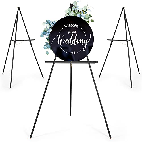 VISWIN 3 Stück 160cm Dreibein Staffelei Holz Groß, Faltbare Staffelei Groß für Hochzeit, Schilder, Poster, A-Rahmen Leinwand Ständer mit Tablett für Malen, Leinwand – Schwarz VISWIN 3 Stück 160cm Dreibein Staffelei Holz Groß, Faltbare Staffelei Groß für Hochzeit, Schilder, Poster, A-Rahmen Leinwand Ständer mit Tablett für Malen, Leinwand – Schwarz von VISWIN