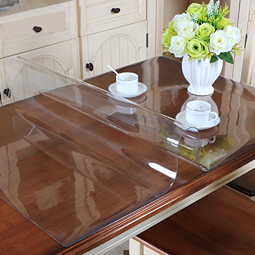 Magilona – Tischschutzfolie aus PVC, wasserdicht, für Tisch/Schreibtisch, Tischdecke/Tischauflage, zuschneidbar, baumwolle PVC, 31.5x31.5 Inch(80x80cm) von VITA FELICE