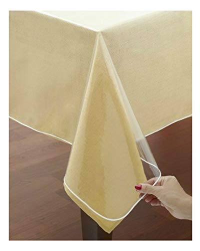 Tischdecke Schutz PVC Fein Transparent (140 x 200 cm) von VITA PERFETTA