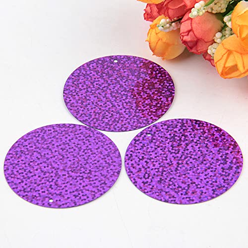 Paillette, 50 mm, große runde Pailletten, PVC, flach, lose Pailletten, Paillette, Nähen, Hochzeit, Stoffmaterial, 10 g von VITAU
