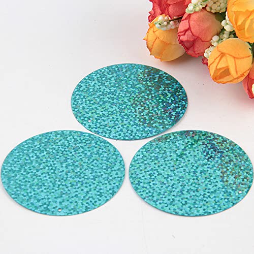 Paillette, 50 mm, große runde Pailletten, PVC, flach, lose Pailletten, Paillette, Nähen, Hochzeit, Stoffmaterial, 10 g von VITAU