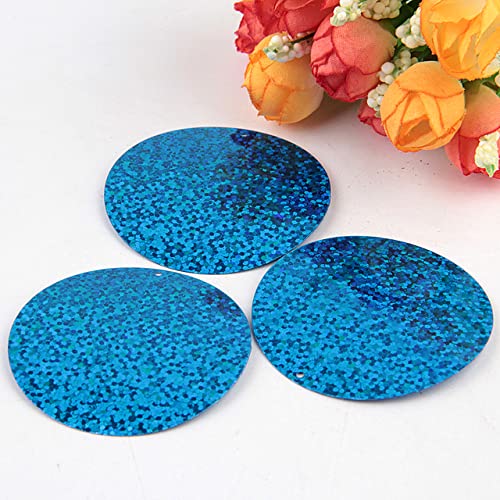 Paillette, 50 mm, große runde Pailletten, PVC, flach, lose Pailletten, Paillette, Nähen, Hochzeit, Stoffmaterial, 10 g von VITAU