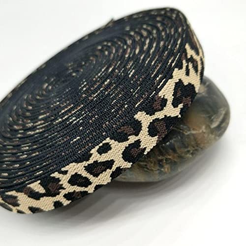 VITAU 5m 15mm Leopardenmuster Vielseitiges Gummiband DIY Stirnband Kleidung Nähzubehör von VITAU