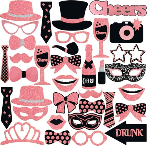VITEVER 30Pcs Party Photo Booth Requisiten Dekorationen, Fotobox Zubehör für Karneval, Hochzeit, Halloween, Weihnachtsfeier, Partyzubehör, Tischdekoration Geburtstag, Silvester Foto VITEVER 30Pcs Party Photo Booth Requisiten Dekorationen, Fotobox Zubehör für Karneval, Hochzeit, Halloween, Weihnachtsfeier, Partyzubehör, Tischdekoration Geburtstag, Silvester Foto von VITEVER