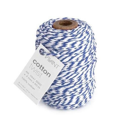 VIVANT Cord Cotton twist 50mx2mm fine blau von Vivant