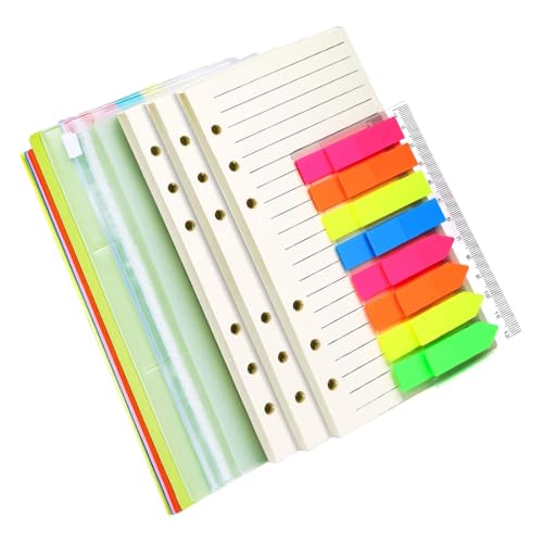 VIVIIHOO Notizbuch A6 Nachfüllpapier Gepunktet 135 Blatt mit Karteikarten, Trenner & Register - budget planner zubehör mit Kalendereinlagen & ordner- Liniertes Notizpapier VIVIIHOO Notizbuch A6 Nachfüllpapier Gepunktet 135 Blatt mit Karteikarten, Trenner & Register - budget planner zubehör mit Kalendereinlagen & ordner- Liniertes Notizpapier von VIVIIHOO