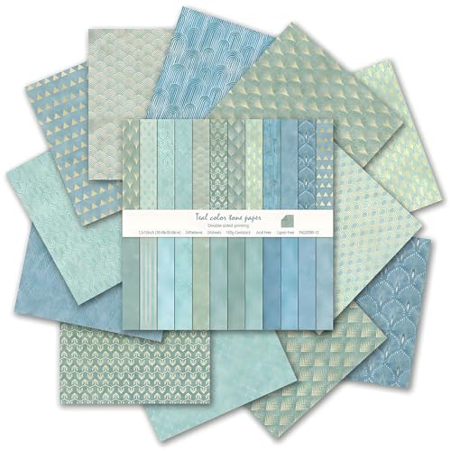 VIVIQUEN 24 Stück dunkelblaues Scrapbook-Papier, 30,5 x 30,5 cm, goldfarben, doppelseitig, Spezial-Bastelpapier, flach gefaltet, für DIY-Hintergrundkarten, Kunst, Fotoalbum, Dekoration VIVIQUEN 24 Stück dunkelblaues Scrapbook-Papier, 30,5 x 30,5 cm, goldfarben, doppelseitig, Spezial-Bastelpapier, flach gefaltet, für DIY-Hintergrundkarten, Kunst, Fotoalbum, Dekoration von VIVIQUEN