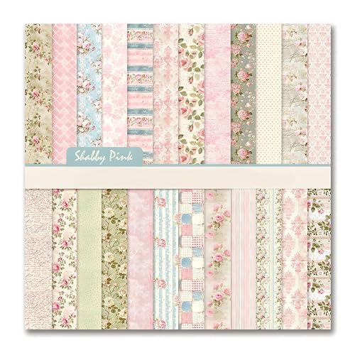 VIVIQUEN Scrapbook-Papier mit Frühlingsblumen, 30,5 x 30,5 cm, 24 doppelseitige Vintage-rosa botanische Designs, säurefrei, 160 g Karton für Bastelarbeiten, Kartenherstellung, Fotoalben VIVIQUEN Scrapbook-Papier mit Frühlingsblumen, 30,5 x 30,5 cm, 24 doppelseitige Vintage-rosa botanische Designs, säurefrei, 160 g Karton für Bastelarbeiten, Kartenherstellung, Fotoalben von VIVIQUEN