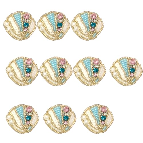 VIVIWI 10 Stück Meeresbewohner zum Aufnähen, künstliche Perlen, Strass, Perlen, zum Aufnähen auf Kleidung, Jacken VIVIWI 10 Stück Meeresbewohner zum Aufnähen, künstliche Perlen, Strass, Perlen, zum Aufnähen auf Kleidung, Jacken von VIVIWI