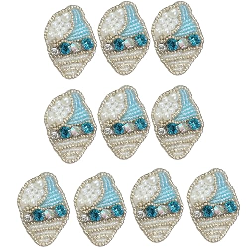 VIVIWI 10 Stück Meeresbewohner zum Aufnähen, künstliche Perlen, Strass, Perlen, zum Aufnähen auf Kleidung, Jacken VIVIWI 10 Stück Meeresbewohner zum Aufnähen, künstliche Perlen, Strass, Perlen, zum Aufnähen auf Kleidung, Jacken von VIVIWI