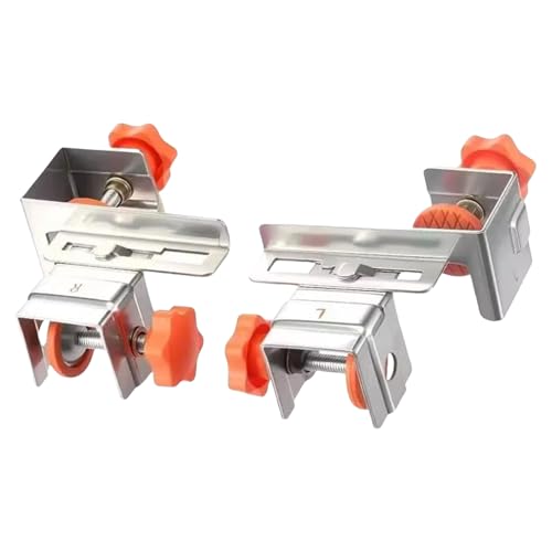 VIVIWI 2 Stück Stabile Edelstahl Schublade Front Clip Sichere Schrankmontage Klemmen Zubehör für Seitenmontage von VIVIWI