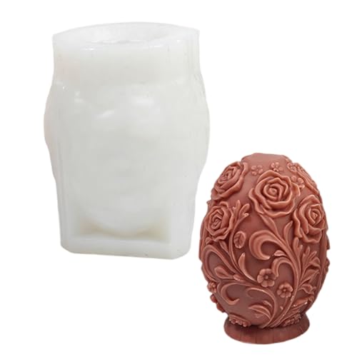 VIVIWI 3D-Ostereier, Kerzenformen, Gipsformen, Blumeneier, Silikonform, Ornament, Gießformen, Epoxidharz-Formen VIVIWI 3D-Ostereier, Kerzenformen, Gipsformen, Blumeneier, Silikonform, Ornament, Gießformen, Epoxidharz-Formen von VIVIWI