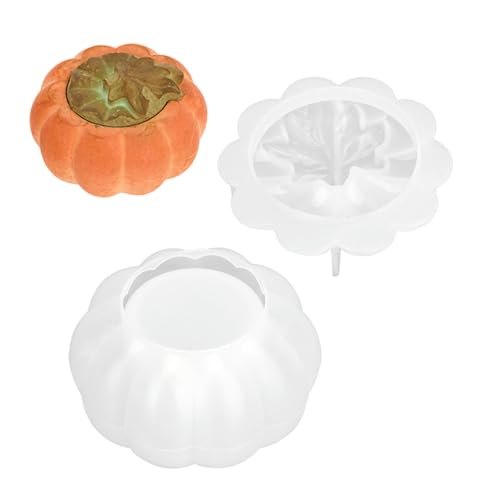 VIVIWI Halloween-Kürbis-Behälter-Form, Silikonform für Kerzenhalter und Aufbewahrungsbox, Heimdekoration, Epoxidharz-Form VIVIWI Halloween-Kürbis-Behälter-Form, Silikonform für Kerzenhalter und Aufbewahrungsbox, Heimdekoration, Epoxidharz-Form von VIVIWI
