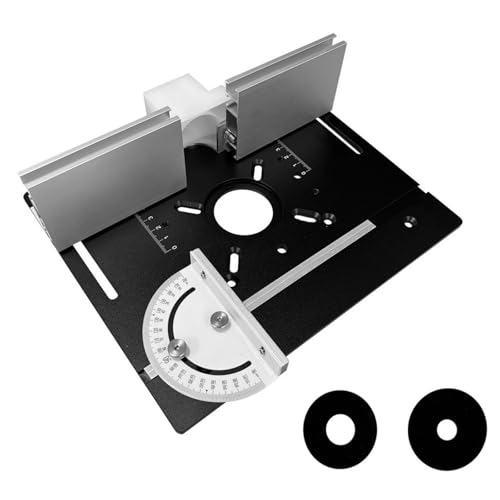 VIVIWI Multifunktionale Frästisch-Einsatzplatte aus Aluminiumlegierung mit Gehrungsführung für Holzbearbeitungsbänke von VIVIWI