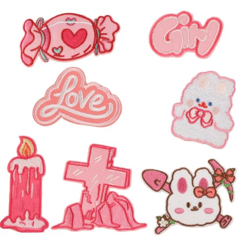 VIVIWI Set mit 7 schönen Buchstaben-Stoff-Patches zur Personalisierung von Dekoration für Kleidung, Taschen und Reparaturen zu Hause VIVIWI Set mit 7 schönen Buchstaben-Stoff-Patches zur Personalisierung von Dekoration für Kleidung, Taschen und Reparaturen zu Hause von VIVIWI
