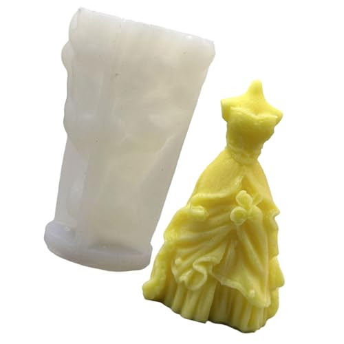 VIVIWI Silikonformen für Hochzeitskleid, Kerzen, Gießformen, Bastelbedarf für Kerzenherstellung, Heimdekoration VIVIWI Silikonformen für Hochzeitskleid, Kerzen, Gießformen, Bastelbedarf für Kerzenherstellung, Heimdekoration von VIVIWI