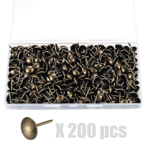 VIVIWI Sofa-Nägel, Metall, Antik-Optik, für Möbelrestaurierung und Projekte, 11 x 17 mm, 200 Stück von VIVIWI