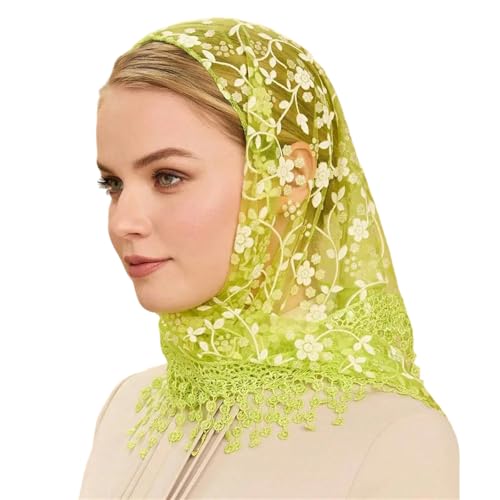 VIVIWI Spitzen-Blumen-Halstuch, Quasten, Kopftuch für Damen und Mädchen, verschiedene Anlässe, Urlaub, Verkleidung, Kopftuch, Foto-Kopfbedeckung VIVIWI Spitzen-Blumen-Halstuch, Quasten, Kopftuch für Damen und Mädchen, verschiedene Anlässe, Urlaub, Verkleidung, Kopftuch, Foto-Kopfbedeckung von VIVIWI