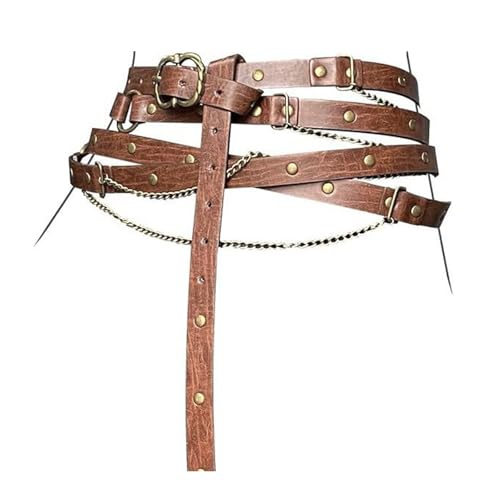 VIVIWI Verstellbarer Damengürtel im Vintage-Stil, klassisches und mehrlagiges Design, PU-Taillengürtel für modische Outfit-Kleiderdekorationen VIVIWI Verstellbarer Damengürtel im Vintage-Stil, klassisches und mehrlagiges Design, PU-Taillengürtel für modische Outfit-Kleiderdekorationen von VIVIWI
