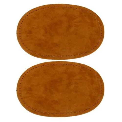 VIXDA 1 Paar Wildleder-Stoff-Patches Paar ovale Ellbogen-Knie-Patches zum Aufnähen, Reparatur, Nähen, Stofftasche, Bekleidungszubehör, 14 x 9 cm, 6 Farben von VIXDA