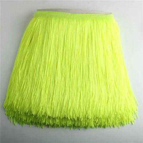 VIXDA 10 Yards/Lot 30 cm Lange Spitze Fransenbesatz Quaste Trimmen Für DIY Latin Kleid Bühne Kleidung Zubehör Spitze Band von VIXDA