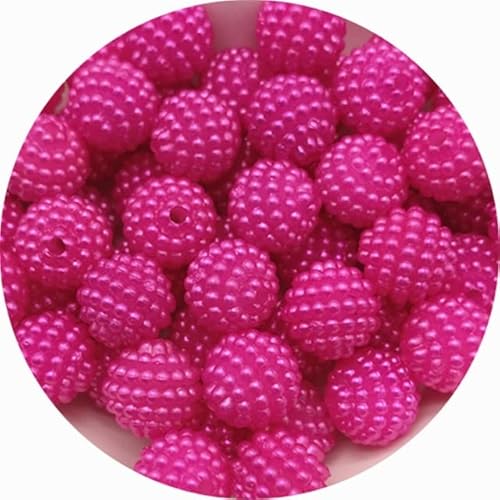 VIXDA 10 mm 12 mm Acryl Bayberry Perlen runde Form lose Abstandsperlen für die Schmuckherstellung DIY Charms Armband Halskette Zubehör von VIXDA