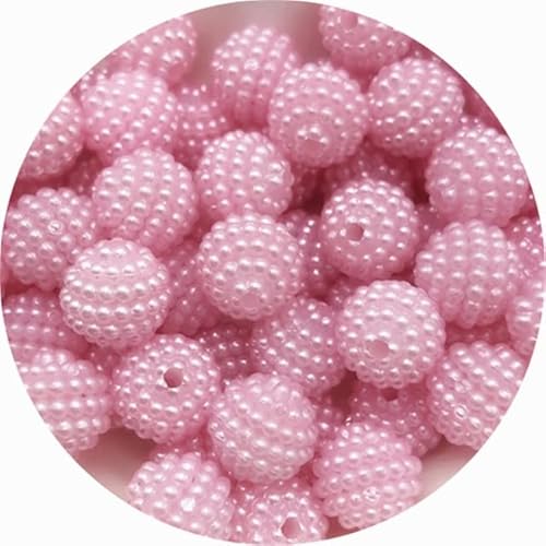VIXDA 10 mm 12 mm Acryl Bayberry Perlen runde Form lose Abstandsperlen für die Schmuckherstellung DIY Charms Armband Halskette Zubehör von VIXDA