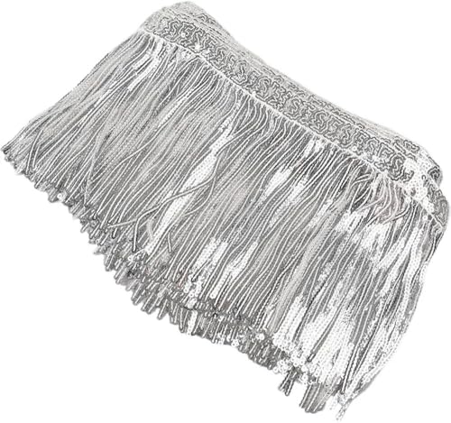VIXDA 10Y/Lot 15 cm Perlen Quasten Pailletten Verschlüsselt Gold Silber Draht Quasten Spitze Festliche Bühne Kleidung Dekoration VIXDA 10Y/Lot 15 cm Perlen Quasten Pailletten Verschlüsselt Gold Silber Draht Quasten Spitze Festliche Bühne Kleidung Dekoration von VIXDA