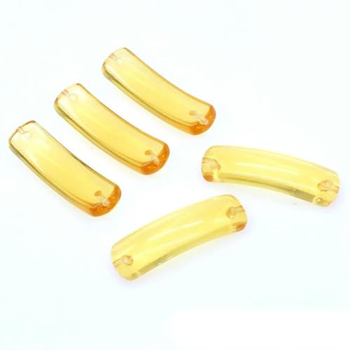 VIXDA 35 x 10 mm Natursteine, rechteckige Anhänger, Perlen, Amethysten, Tigerauge, Verbindungsperle für DIY-Armband, Armreif, Schmuck von VIXDA