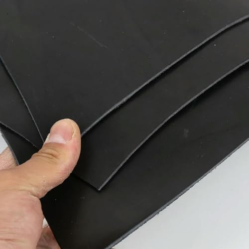 VIXDA 3mm Dickes schwarzes pflanzlich gegerbtes Leder, gelbes Rindsleder, Industriedichtung, handgefertigter DIY-Gürtel, echtes Leder, geschnitzt von VIXDA